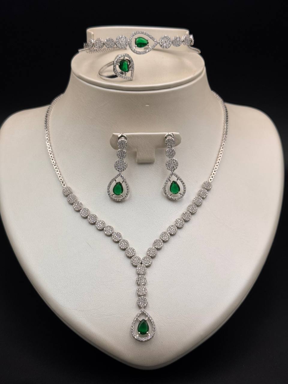 925 Sterling Silver Necklace Set - Silver Whisper