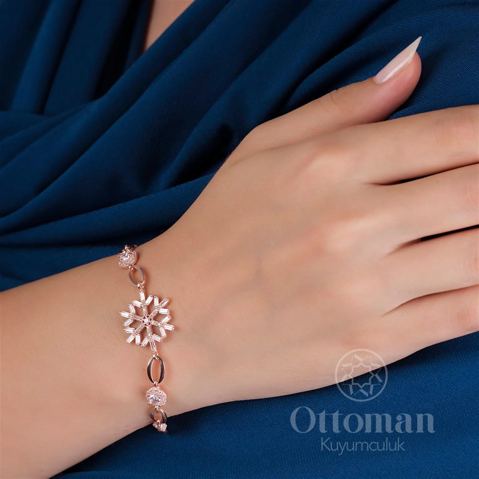 Snowflake Silver Ladies' Bracelet