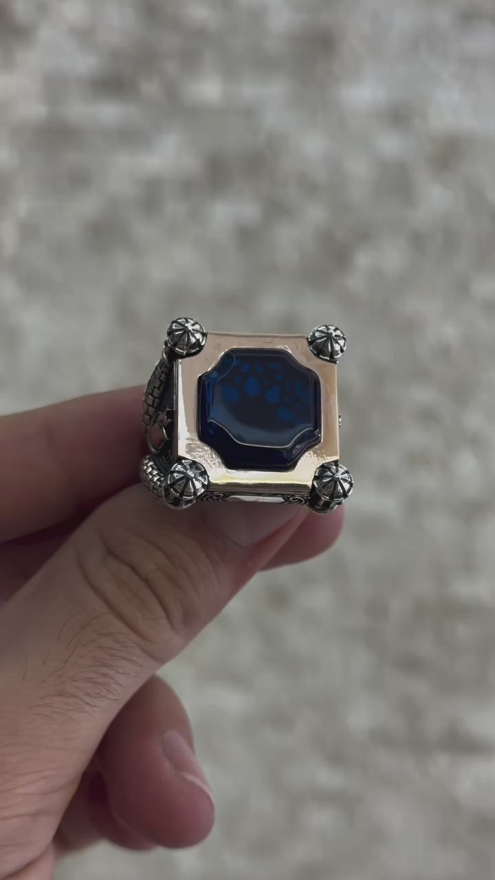 32gr  925 sterling silver men's ring
