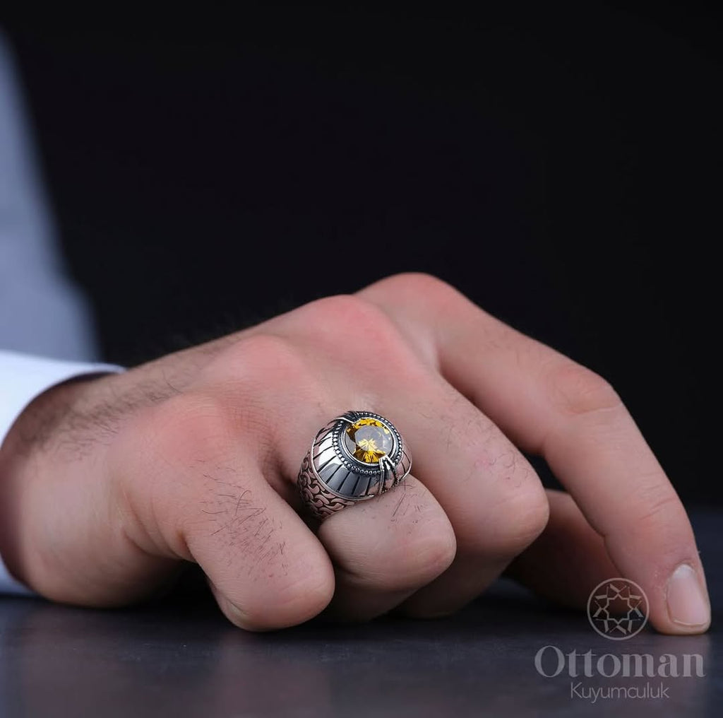 STRIN STONE SILVER RING - Silver Whisper